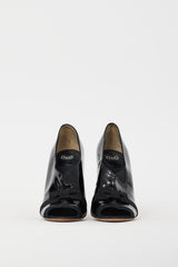 Dolce & Gabbana Black Patent Leather Bow Heel