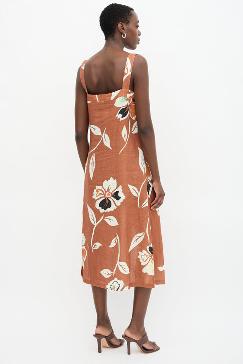 Cala de la Cruz Linen Tamara Dress