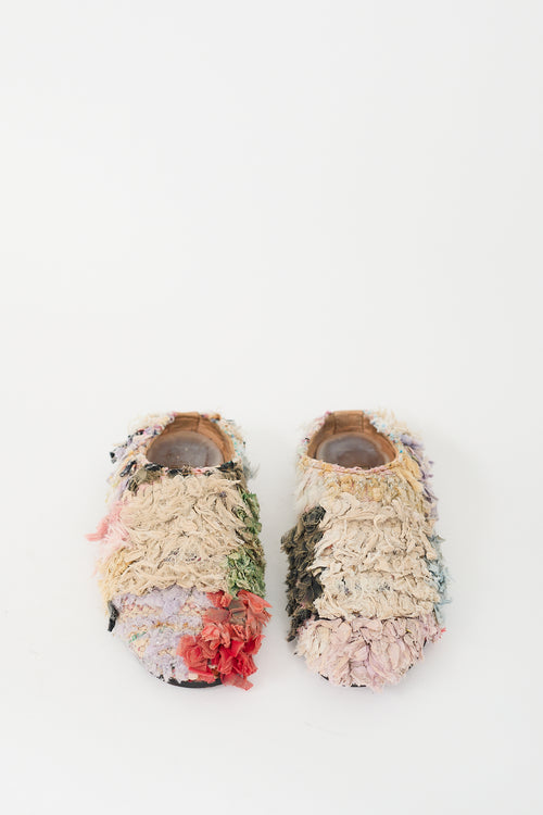 Calla X Ewanika Multicolour Textile Babouche Mule