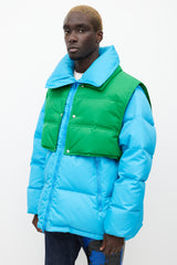 Calvin Klein 205W39NYC Blue & Green Down Oversized Jacket