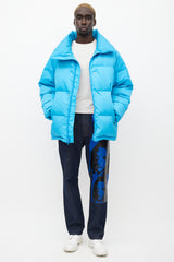 Calvin Klein 205W39NYC Blue & Green Down Oversized Jacket