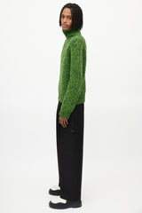 Calvin Klein 205W39NYC Green & Black Knit Sweater
