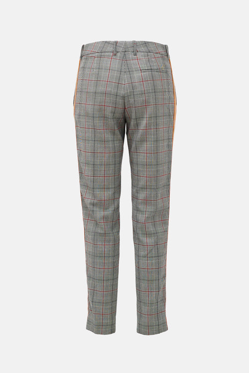 Calvin Klein 205W39NYC Wool Glen Plaid Trouser