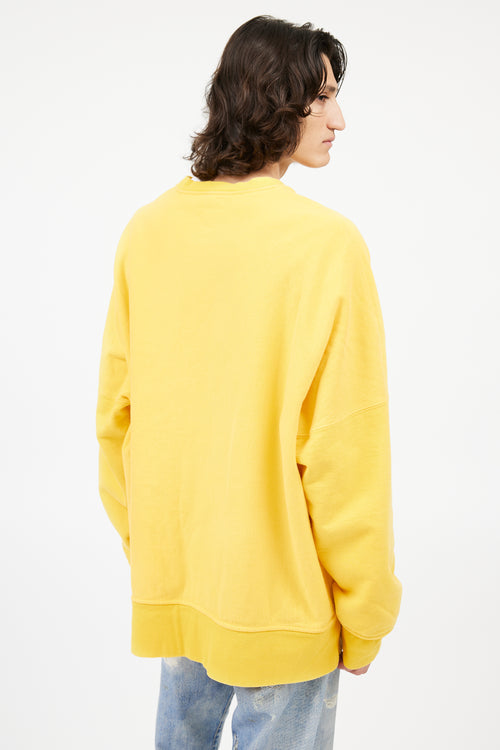 Calvin Klein 205W39NYC Yellow Oversized Berkeley Sweatshirt