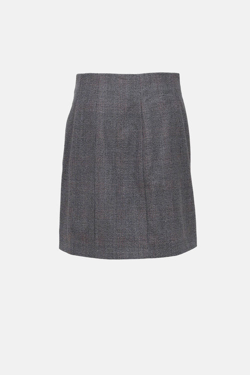 Calvin Klein 205W39NYC Wool Button Skirt