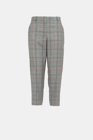 Calvin Klein 205W39NYC Wool Plaid Striped Trouser