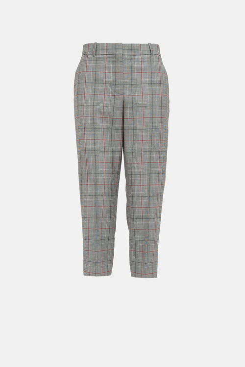 Calvin Klein 205W39NYC Wool Plaid Striped Trouser