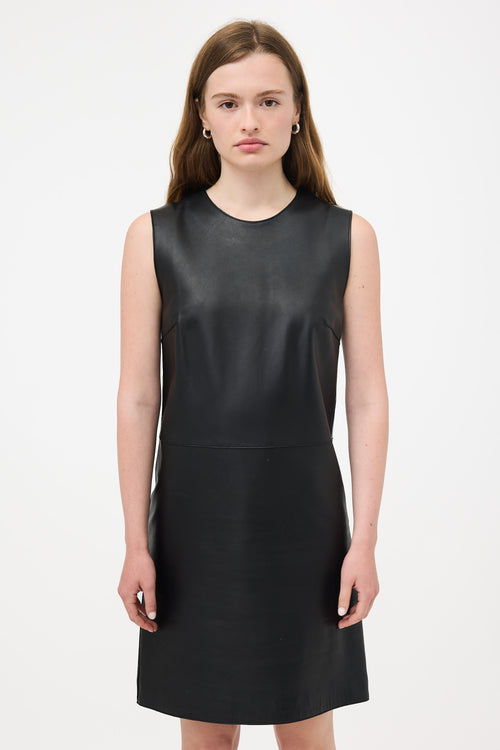 Calvin Klein Collection Leather Shift Dress