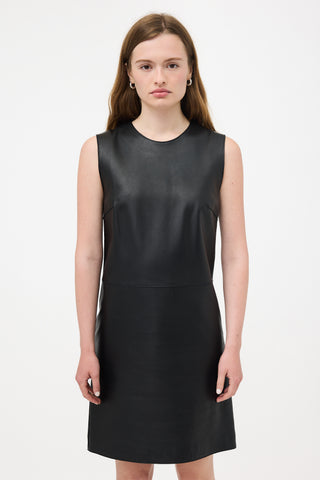 Calvin Klein Collection Leather Shift Dress