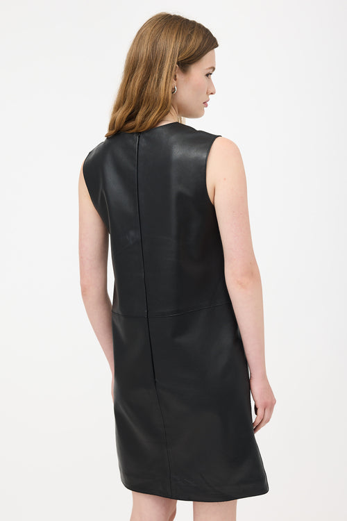 Calvin Klein Collection Leather Shift Dress