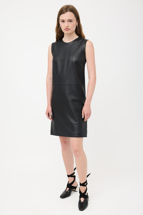 Calvin Klein Collection Leather Shift Dress