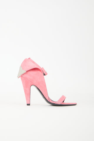 Calvin Klein 205W39NYC Suede Leititia Fold Over Sandal
