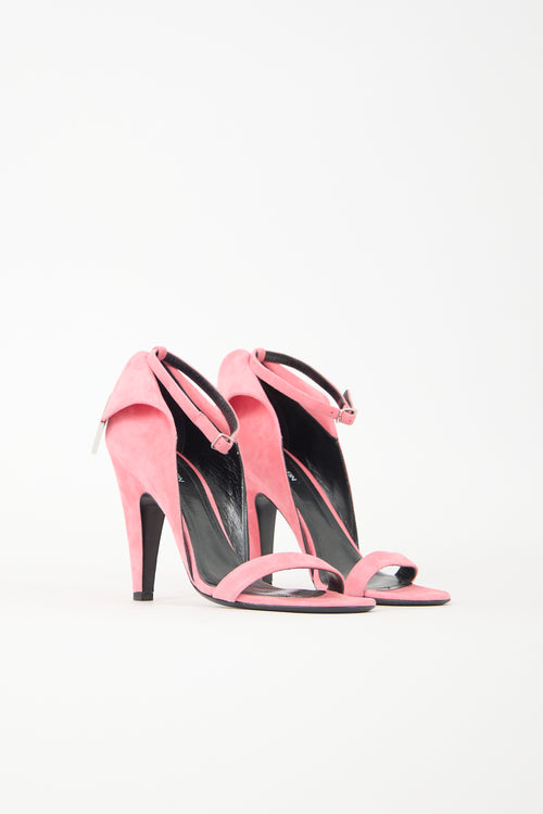 Calvin Klein 205W39NYC Suede Leititia Fold Over Sandal
