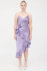 Cami NYC Silk Ruffle Sleeveless Dress