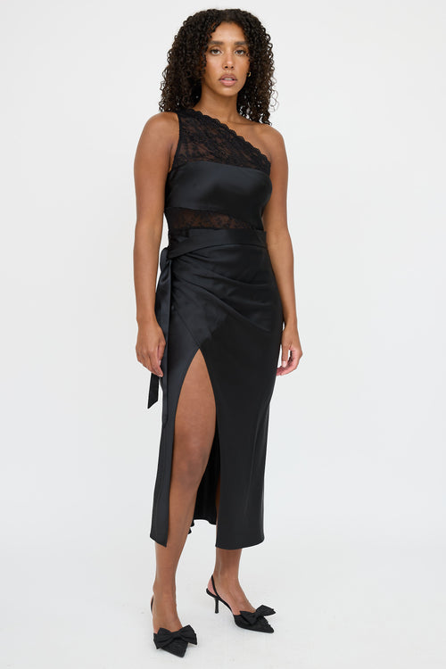 Cami NYC Silk One Shoulder Dress