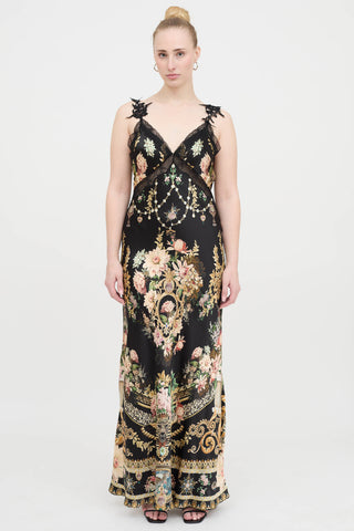 Silk Floral Dress