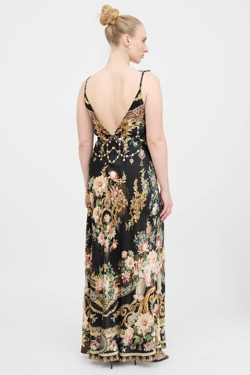 Silk Floral Dress