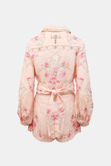 Camilla Linen Floral Embellished Set