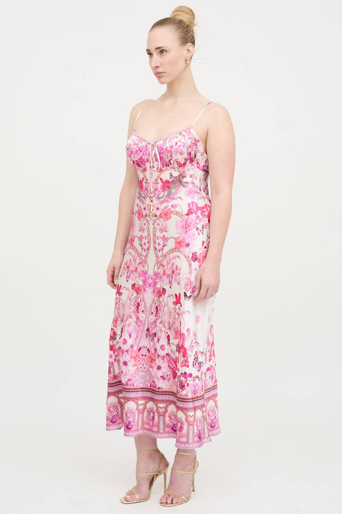 Silk Floral Maxi Dress