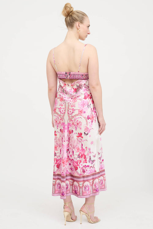 Silk Floral Maxi Dress