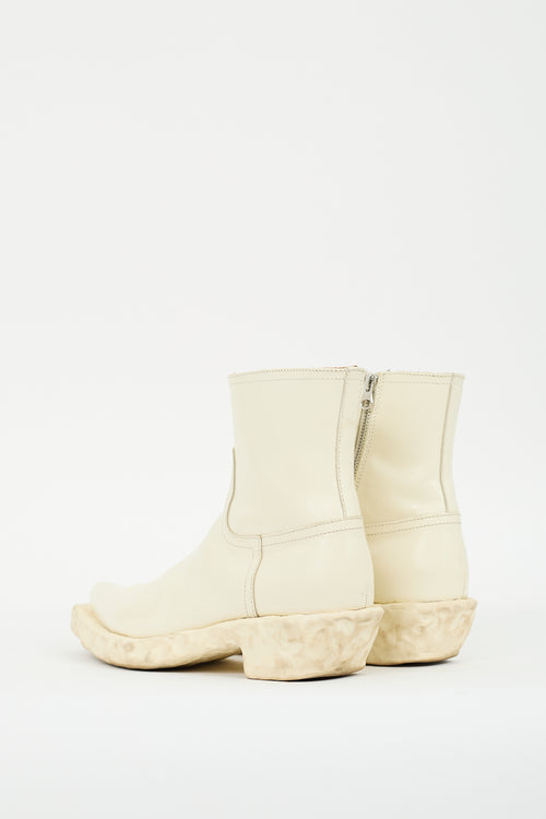 Camper Lab White Patent Venga Boot