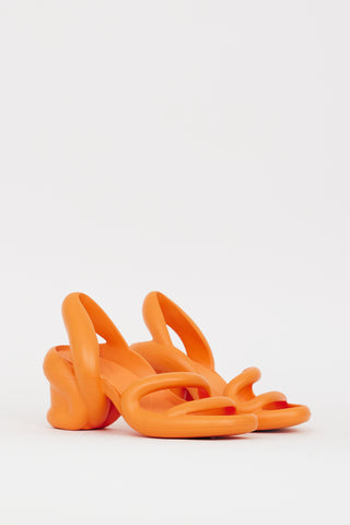 Camper Orange Kobarah Slingback Heel