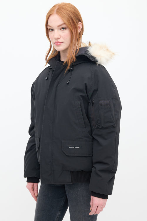 Canada Goose Black Down Chilliwack Heritage Bomber Jacket