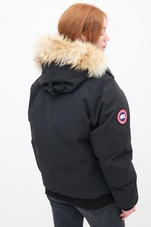 Canada Goose Black Down Chilliwack Heritage Bomber Jacket