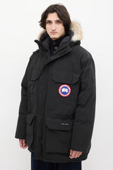 Canada Goose Black Down & Fur Trim Expedition Jacket
