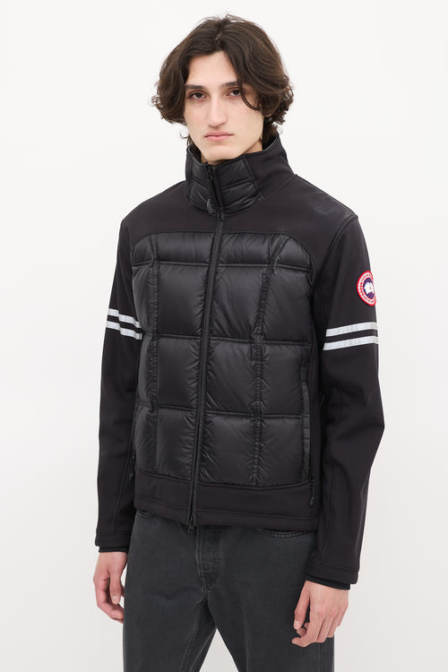 Canada Goose Black Down & Nylon Hybridge Puffer Jacket