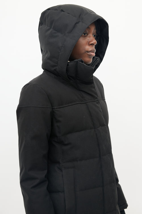 Canada Goose Black Hooded Annecy Parka