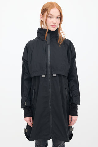 Canada Goose Black Long Anorak Coat