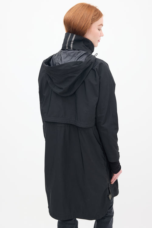 Canada Goose Black Long Anorak Coat