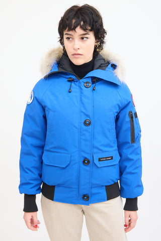 Canada Goose Blue Chilliwack Bomber PBI Down Jacket