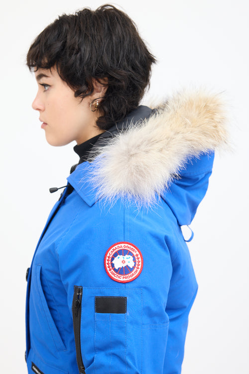 Canada Goose Blue Chilliwack Bomber PBI Down Jacket