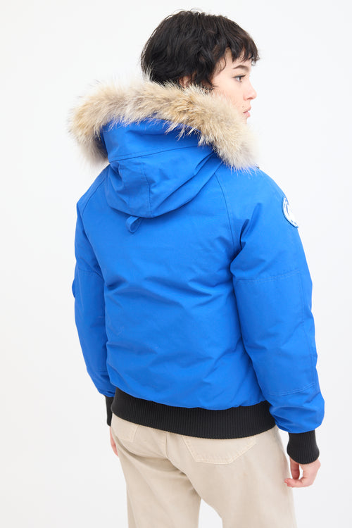 Canada Goose Blue Chilliwack Bomber PBI Down Jacket