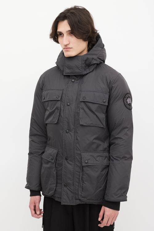 Canada Goose Dark Grey Down & Nylon Manitoba Jacket