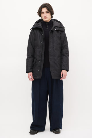 Canada Goose Dark Grey Down & Wool Langford Jacket