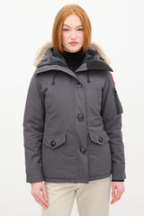 Canada Goose Dark Grey Montebello Down & Fur Hood Jacket
