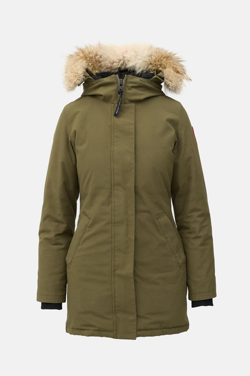 Canada Goose Down Fur Trim Victoria Parka