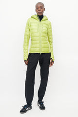 Canada Goose Green Nylon Hybridge Hooded Jacket