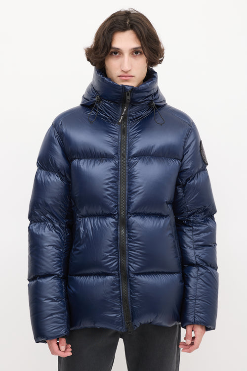 Canada Goose Navy Down & Nylon Crofton Puffer Jacket