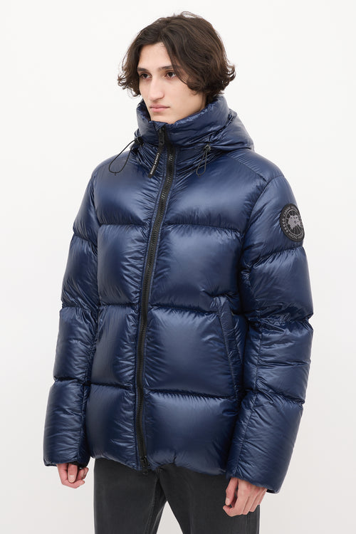 Canada Goose Navy Down & Nylon Crofton Puffer Jacket