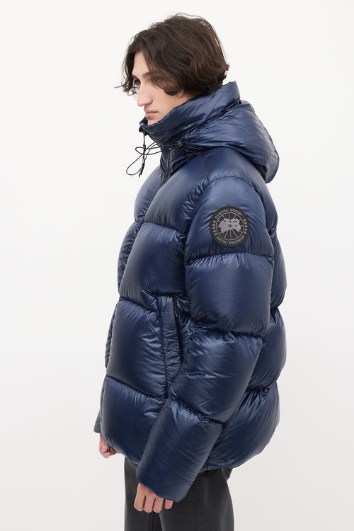 Canada Goose Navy Down & Nylon Crofton Puffer Jacket