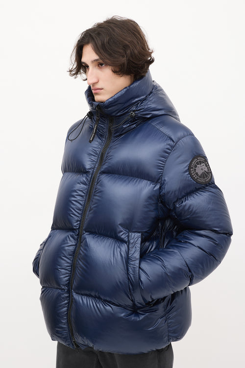 Canada Goose Navy Down & Nylon Crofton Puffer Jacket