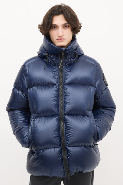 Canada Goose Navy Down & Nylon Crofton Puffer Jacket