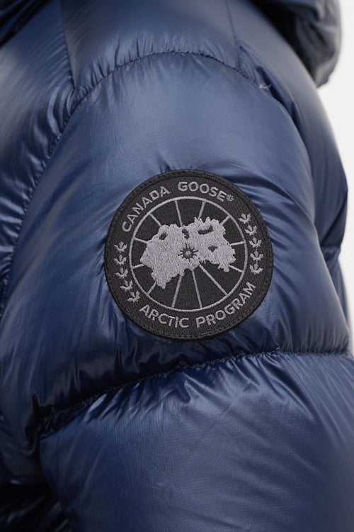 Canada Goose Navy Down & Nylon Crofton Puffer Jacket