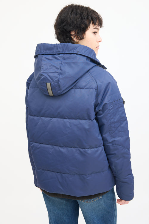 Canada Goose Navy Everleigh Bomber Down Jacket