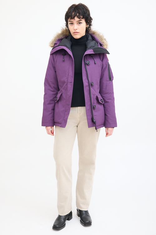 Canada Goose Purple Montebello Heritage Down Parka