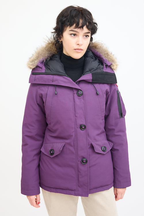 Canada Goose Purple Montebello Heritage Down Parka